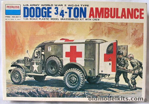 Peerless-Max 1/35 Dodge 3/4 Ton Ambulance WC-54 plastic model kit
